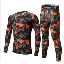 Trajes de los deportes de Camo de los hombres al por mayor de la aptitud de la aptitud del OEM.